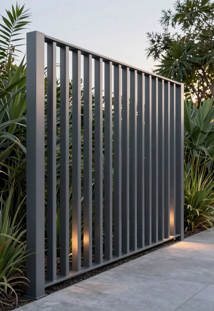 Modern custom fencing